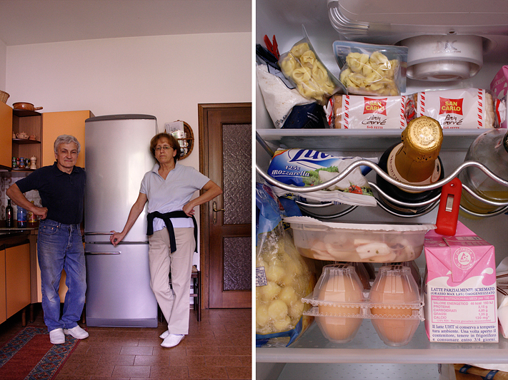 © Ambra Zeni, 2007, Milano, Famiglia che vai Frigo che trovi - Rita e Angelo - COPPIA SPOSATA